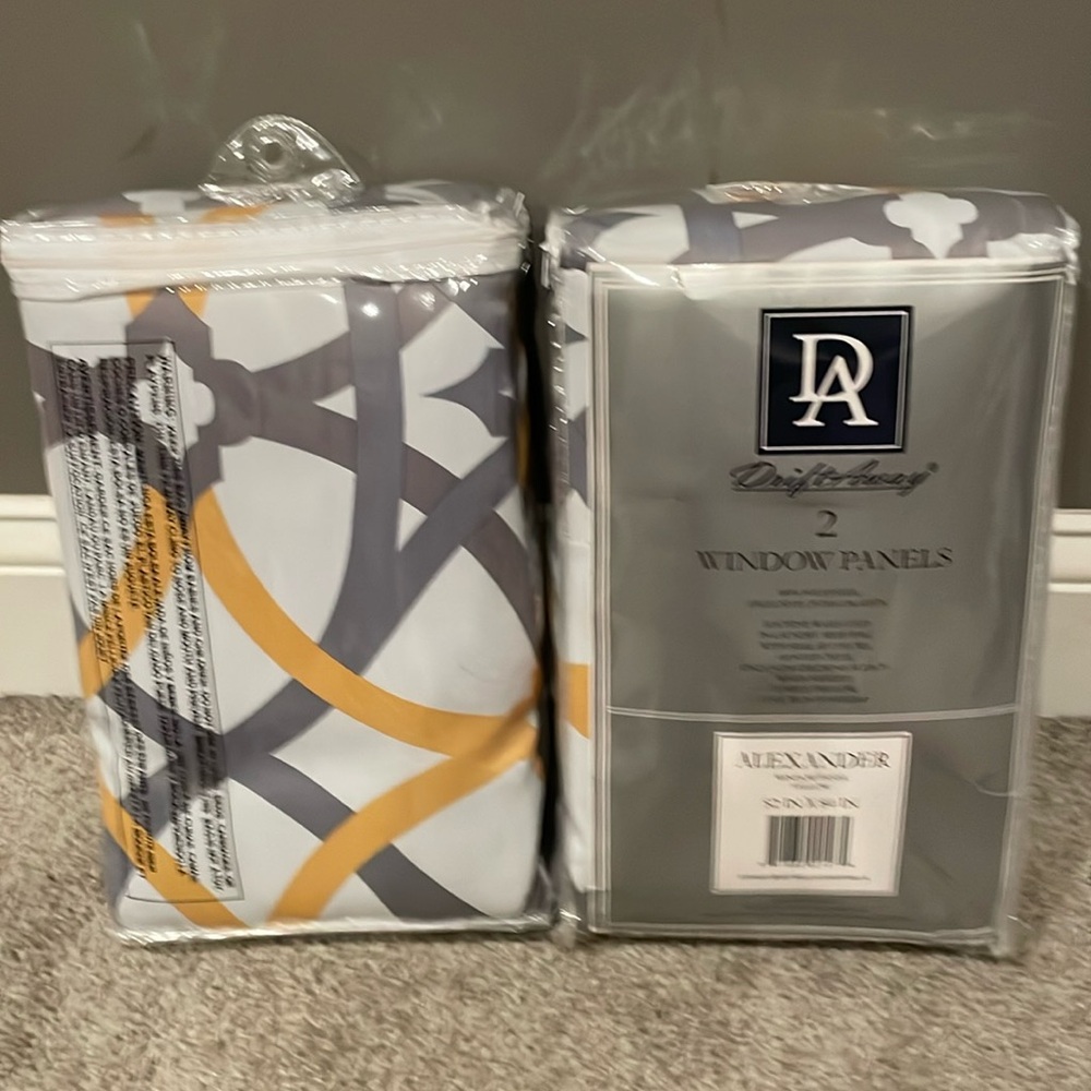 Window curtains - 2 panels in each package